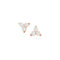 Dominique Cohen diamond trio cluster stud earrings in 14k rose gold<span class='visuallyhidden'>; call 760-978-9297 for shop help.</span>