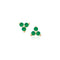 Dominique Cohen emerald trio cluster stud earrings in 14k yellow gold<span class='visuallyhidden'>; call 760-978-9297 for shop help.</span>