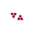 Dominique Cohen ruby trio cluster stud earrings in 14k rose gold<span class='visuallyhidden'>; call 760-978-9297 for shop help.</span>