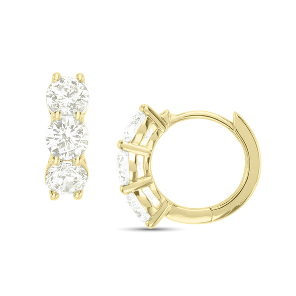 Dominique Cohen 2ct (pair) 12mm chunky huggie hoop earrings, in 14k yellow gold<span class='visuallyhidden'>; call 760-978-9297 for shop help.</span>