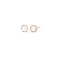Dominique Cohen diamond hexagon stud earrings, in rose gold<span class='visuallyhidden'>; shop help at 760-978-9297.</span>