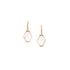Dominique Cohen elongated hexagon retro-style 4ct diamond drop earrings in 18k rose gold<span class='visuallyhidden'>; shop help at 760-978-9297.</span>
