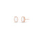 Dominique Cohen elongated hex diamond post earrings, in 18k rose gold<span class='visuallyhidden'>; shop help at 760-978-9297.</span>