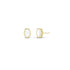Dominique Cohen elongated hex diamond post earrings, in 18k yellow gold<span class='visuallyhidden'>; shop help at 760-978-9297.</span>