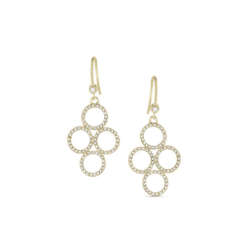diamond bella earring in yellow gold <span class='visuallyhidden'>Call, text 323-404-2959 for shopping help.</span>