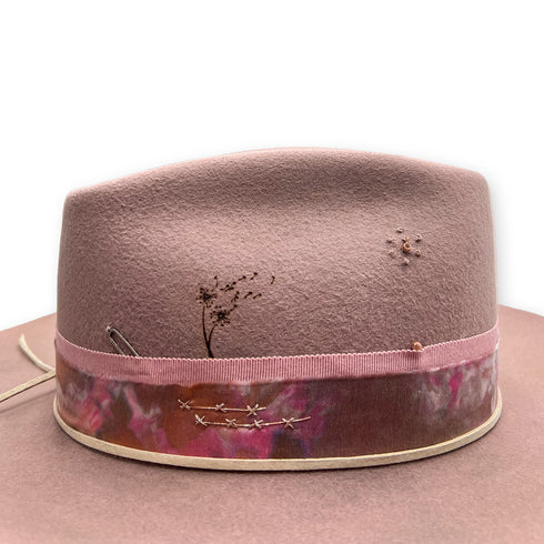 A champagne diamond, rose gold bezel charm sparkles as a flower pistil <span class='visuallyhidden'>Call, text 323-404-2959 for shopping help.</span>