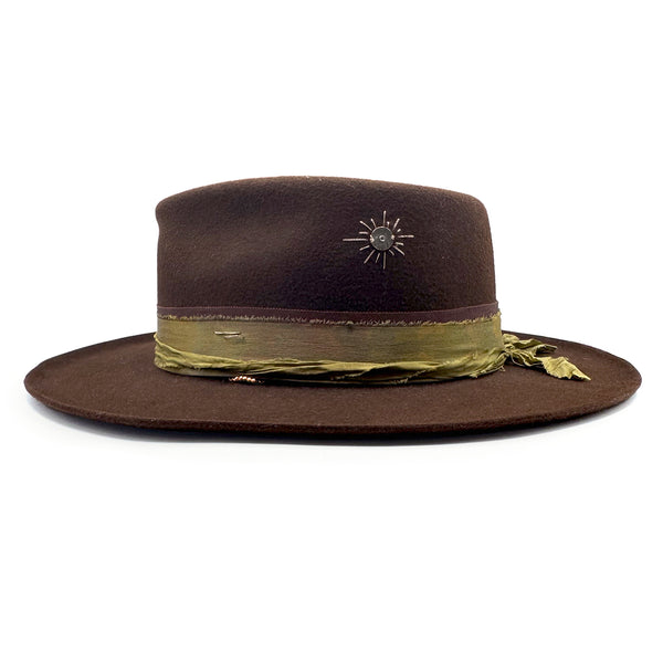 left profile, with her diamond-kissed sterling disc, silks, and rose gold beads<span class='visuallyhidden'>; shop help at 760-978-9297.</span>