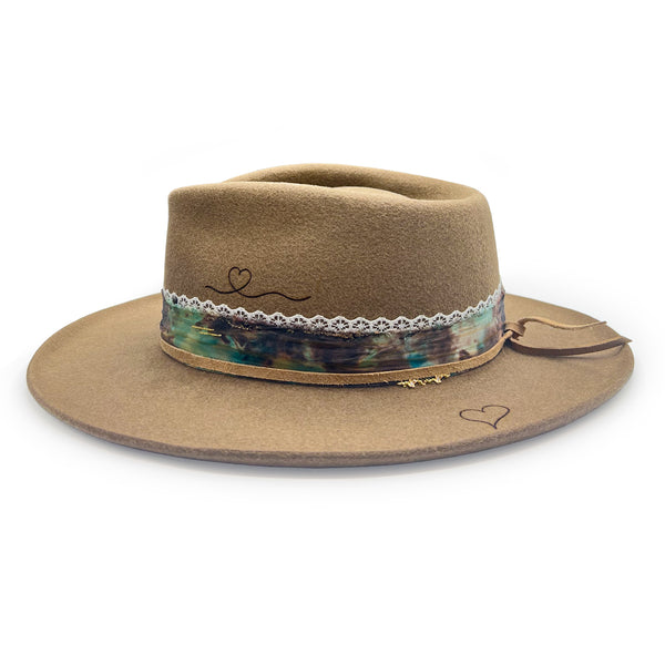 left profile, including a subtle yet luxurious vine of diamond-kissed yellow gold flowers <span class='visuallyhidden'>Call, text 323-404-2959 for shopping assistance</span>