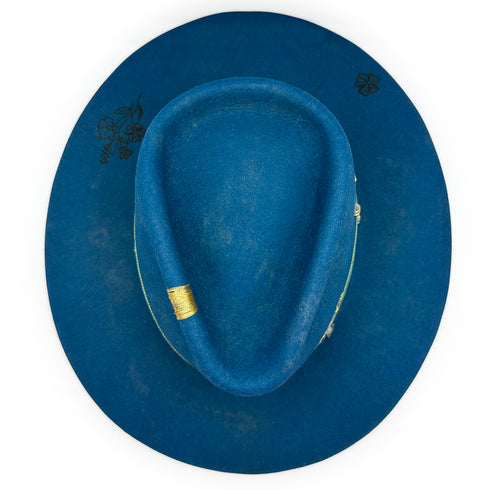 overhead, including a pair of floral burns, crown embroidery, and alluringly balanced lines <span class='visuallyhidden'>Call, text 323-404-2959 for shop help.</span>