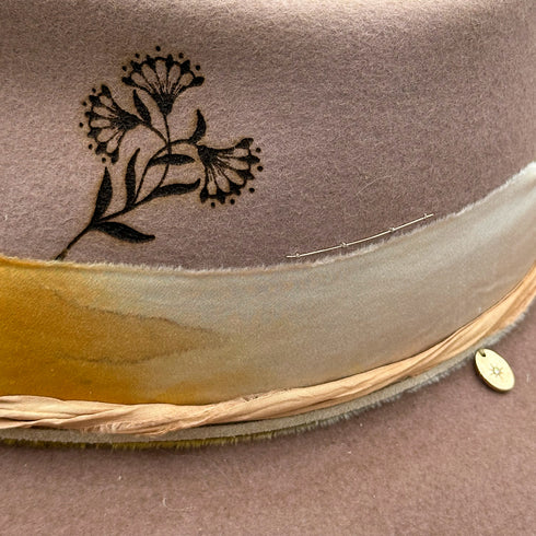 up close, her floral burn + diamond-kissed northstar charm <span class='visuallyhidden'>Call, text 323-404-2959 for shop help.</span>