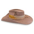 Bandido, a Dominique Cohen designer western hat accented with diamond-kissed 18k gold (plated, over sterling), silks, and wildflower burns <span class='visuallyhidden'>Call, text 323-404-2959 for shop help.</span>