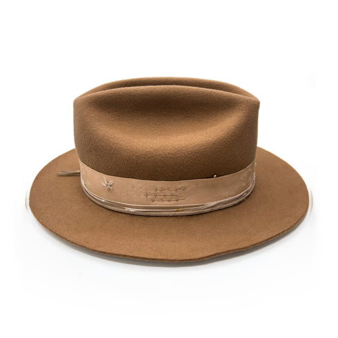 right profile, with gold-plated hat pin + artful embroidered detailing<span class='visuallyhidden'>; shop help at 760-978-9297.</span>