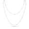 meticulously crafted mixed shapes bezel<br>diamond station necklace in 18k white gold <span class='visuallyhidden'>Text, call 323-404-2959 for shopping help.</span>