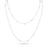 meticulously crafted mixed shapes bezel<br>diamond station necklace in 18k white gold <span class='visuallyhidden'>Text, call 323-404-2959 for shopping help.</span>