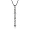 Dominique Cohen diamond mixed shapes bezels vertical bar pendant necklace in 18k black gold<span class='visuallyhidden'>; shopping help at 323-404-2959.</span>