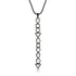 Dominique Cohen diamond mixed shapes bezels vertical bar pendant necklace in 18k black gold<span class='visuallyhidden'>; shopping help at 323-404-2959.</span>