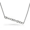 horizontal mixed shapes diamonds pendant necklace, in white diamonds and black gold <span class='visuallyhidden'>Call, text 323-404-2959 for shopping help.</span>