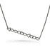 horizontal mixed shapes diamonds pendant necklace, in white diamonds and black gold <span class='visuallyhidden'>Call, text 323-404-2959 for shopping help.</span>