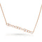 horizontal mixed shapes diamonds pendant necklace, in white diamonds and rose gold <span class='visuallyhidden'>Call, text 323-404-2959 for shopping help.</span>
