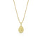 Dominique Cohen yellow diamond pear pendant necklace with halo in 18K yellow gold<span class='visuallyhidden'>; shop help at 760-978-9297.</span>