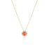 Dominique Cohen coral and diamond sparkle pendant necklace<span class='visuallyhidden'>; shop help at 760-978-9297.</span>