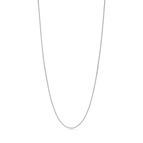 franco chain, 22 inch length, in 18k white gold <span class='visuallyhidden'>Call, text 323-404-2959 for shopping help.</span>