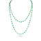 emerald cabochon, twist-link and feature link 18k gold layering necklace, 42in length<span class='visuallyhidden'>; shopping help at 323-404-2959.</span>