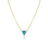 trillion shape blue diamond solitaire choker (gorgeous!) on an 18k yellow gold chain <span class='visuallyhidden'>Call, text 323-404-2959 for shop help.</span>