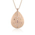 18k rose gold large teardrop pendant necklace<br>sparkling in an artful array of fancy diamond hues <span class='visuallyhidden'>Call or text 323-404-2959 if you need shopping assistance.</span>
