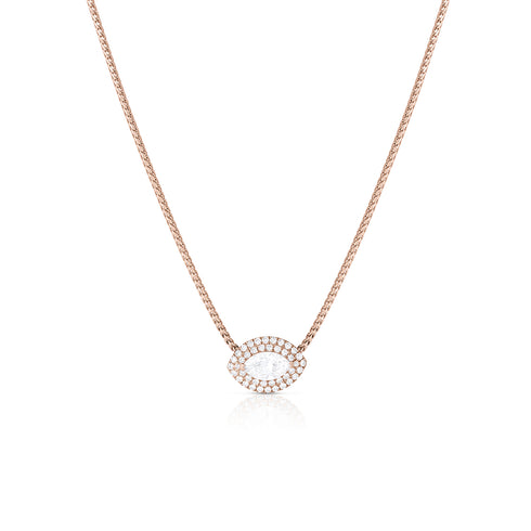 double halo horizontal marquise diamond choker <span class='visuallyhidden'>Call or text 323-404-2959 if you need shopping assistance.</span>
