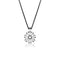 2.46ctw tapering diamond baguette pendant necklace<br>in 18K black gold; 15mm pendant diameter <span class='visuallyhidden'>Call, text 323-404-2959 for shopping assistance.</span>