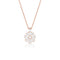 2.46ctw tapering diamond baguette pendant necklace<br>in 18K rose gold; 15mm pendant diameter <span class='visuallyhidden'>Call, text 323-404-2959 for shopping assistance.</span>