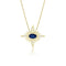 Dominique Cohen blue sapphire and diamond celestial delicate pendant necklace<span class='visuallyhidden'>; shop help at 760-978-9297.</span>