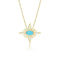 Dominique Cohen celestial turquoise and diamond<br>delicate pendant necklace <span class='visuallyhidden'>Text, call 323-404-2959 for shopping help.</span>