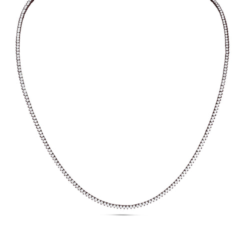 petite diamond tennis necklace in 18k black gold <span class='visuallyhidden'>Call, text 323-404-2959 for shopping assistance.</span>