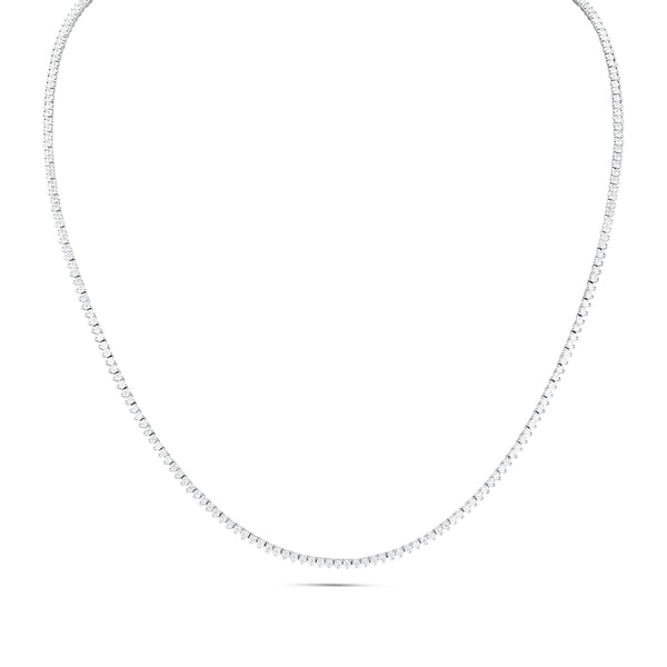 petite diamond tennis necklace in 18k white gold <span class='visuallyhidden'>Call, text 323-404-2959 for shopping assistance.</span>