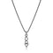 mixed shapes vertical diamond modern pendant necklace, in white diamonds and black gold<span class='visuallyhidden'>Call, text 323-404-2959 for shopping help.</span>