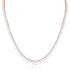grande pear-cut riviera tennis necklace in 18k rose gold, a ±26ct showstopper <span class='visuallyhidden'>Text, phone 323-404-2959 for shopping assistance.</span>