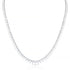 grande pear-cut riviera tennis necklace in 18k white gold, a ±26ct showstopper <span class='visuallyhidden'>Text, phone 323-404-2959 for shopping assistance.</span>