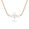 zoom view, rose cut trillion diamond thunderbird pendant necklace in rose gold <span class='visuallyhidden'>Call, text 323-404-2959 for shopping assistance.</span>