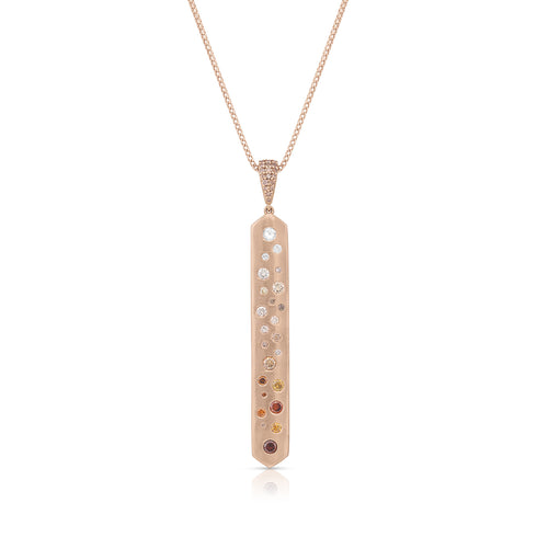 stack with our similarly-hued<br>rose gold baton pendant necklace <span class='visuallyhidden'>Call, text 323-404-2959 for shopping assistance</span>