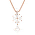 limited edition trillion diamond cross pendant necklace in 18K rose gold <span class='visuallyhidden'>Text, phone 323-404-2959 for shopping assistance.</span>