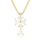 rose cut diamond trillion cross pendant necklace<br>here, in 18k yellow gold <span class='visuallyhidden'>Text, phone 323-404-2959 for shopping assistance.</span>