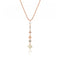 neutral hues fancy diamonds one of a kind flexible vertical shapes lariat pendant necklace, in rose gold <span class='visuallyhidden'>Call, text 323-404-2959 for shopping help.</span>