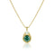 fancy green-blue diamond + yellow diamond 18k yellow gold teardrop pendant necklace<span class='visuallyhidden'>; shop help at 760-978-9297.</span>