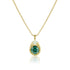 fancy green-blue diamond + yellow diamond 18k yellow gold teardrop pendant necklace<span class='visuallyhidden'>; shop help at 760-978-9297.</span>