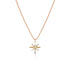 mixed natural fancy diamond baguette starburst pendant necklace<br>on of a kind, set in 18k rose gold <span class='visuallyhidden'>Text, phone 323-404-2959 for shopping assistance.</span>