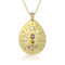 yellow diamond, champagne diamond, white diamond mixed shapes teardrop shield pendant necklace with diamodn mele pave <span class='visuallyhidden'>Call, text 323-404-2959 for shopping help.</span>
