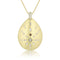 mixed colors, mixed shapes diamond teardrop shield,<br>in 18k yellow gold, <br>22 inch (adjustable), <br>1.077cts