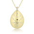 mixed colors, mixed shapes diamond teardrop shield,<br>in 18k yellow gold, <br>22 inch (adjustable), <br>1.077cts